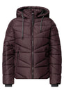 Steppjacke mit Kapuze und Zipper