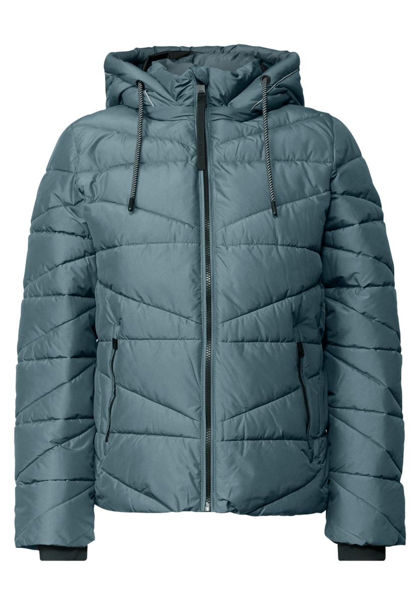 Steppjacke mit Kapuze und Zipper