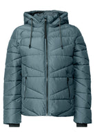 Steppjacke mit Kapuze und Zipper