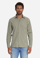 Shirt Yarn Dyed Small Check, Dobby Weave