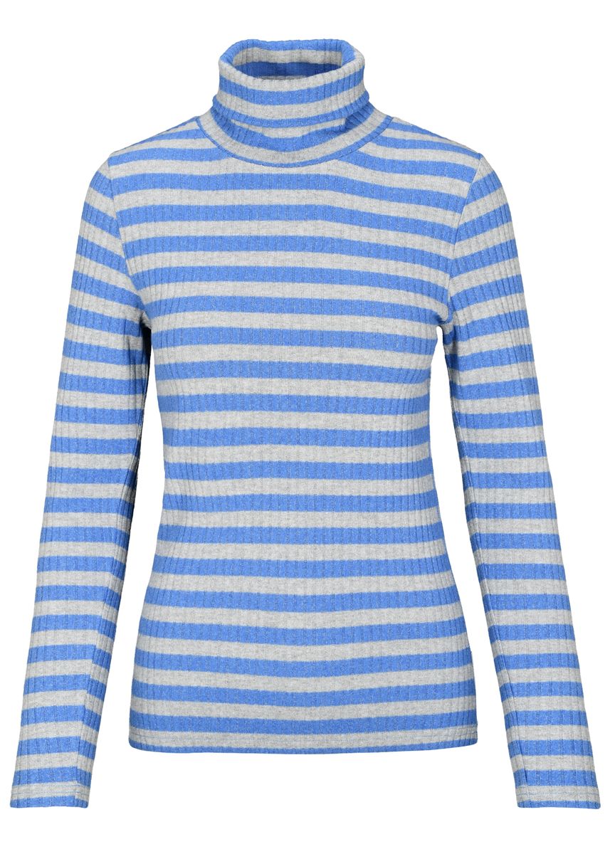 Striped rib Rollneck