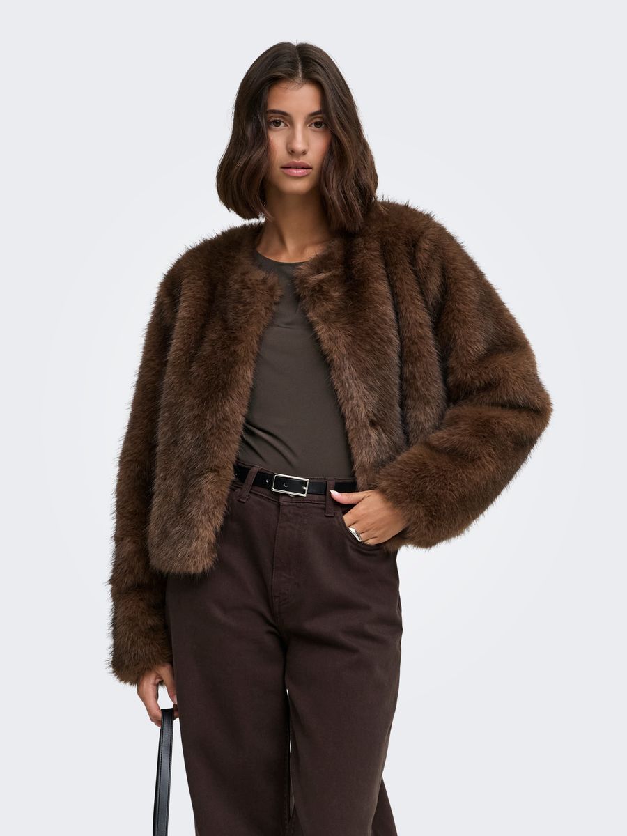 JDYAMY FAUX FUR SHORT JACKET OTW QIQ