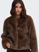 JDYAMY FAUX FUR SHORT JACKET OTW QIQ