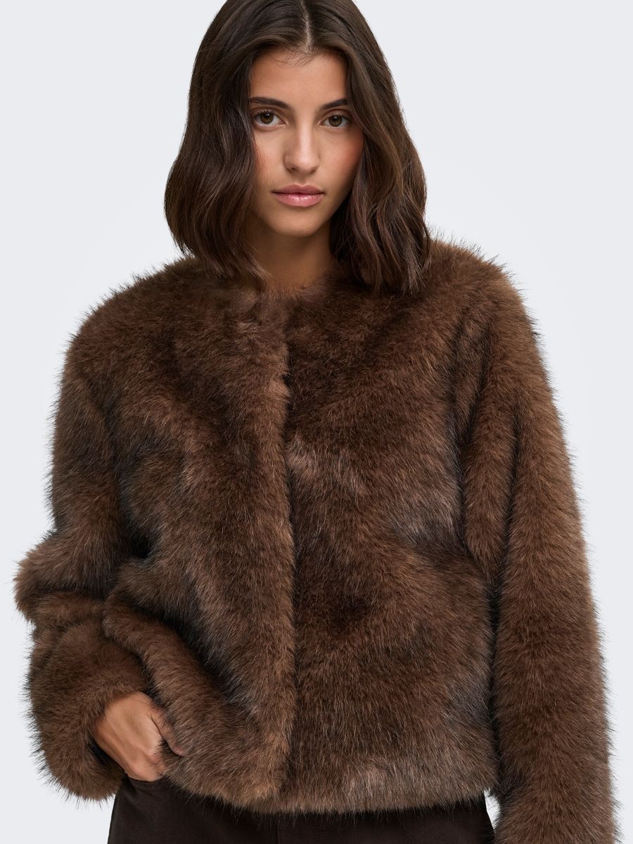 JDYAMY FAUX FUR SHORT JACKET OTW QIQ
