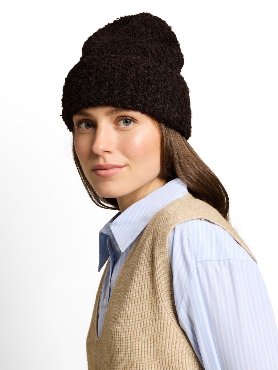 Bouclé Beanie Mütze