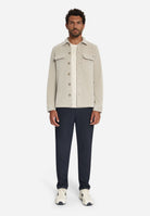 Overshirt Full Button Rib Sweat
