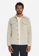 Overshirt Full Button Rib Sweat