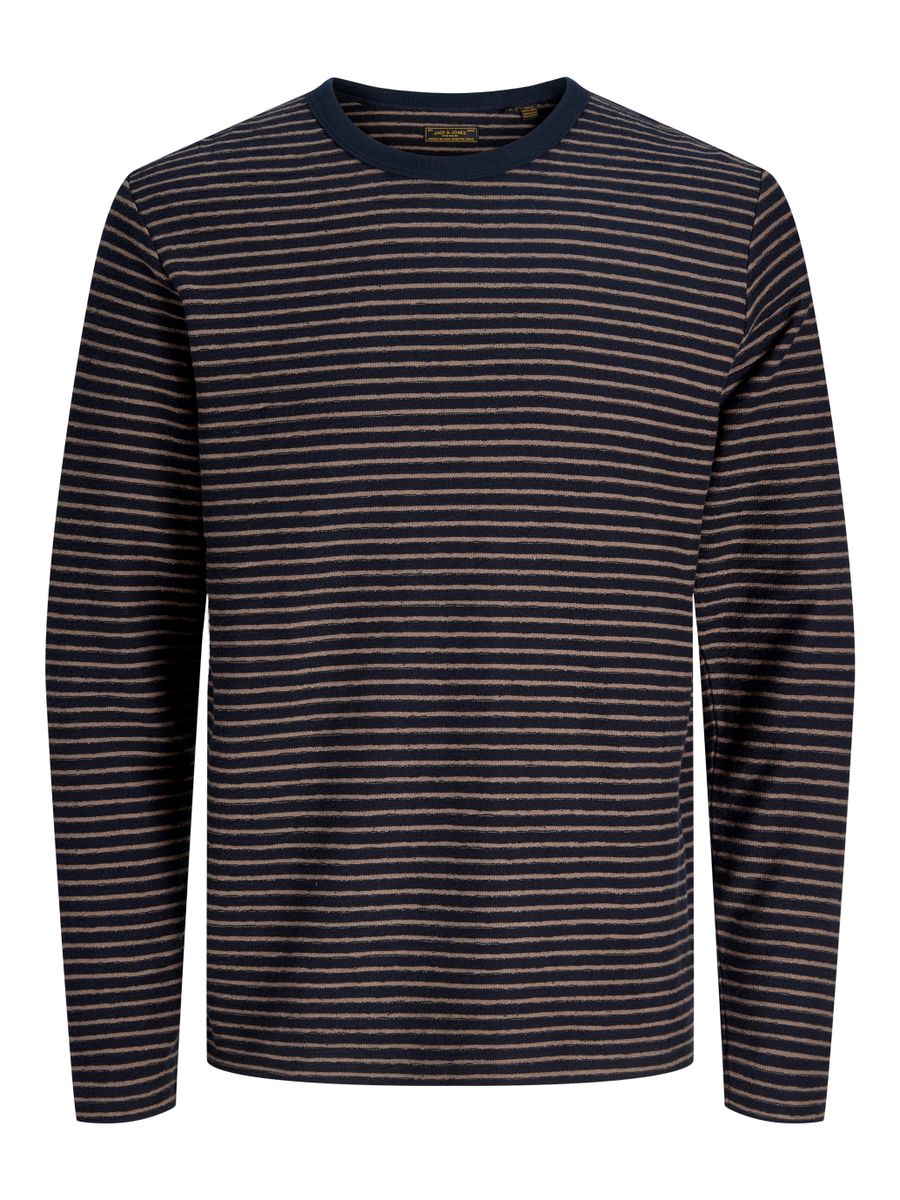 JPRBLUNATHAN STRIPED LS TEE