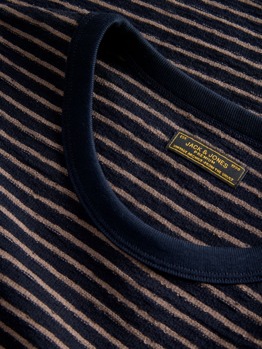 JPRBLUNATHAN STRIPED LS TEE