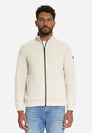 Sweater Full Zip Stand Up Collar Bonded Knit
