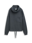 Scuba Sweatshirt mit Wasserfallkragen
