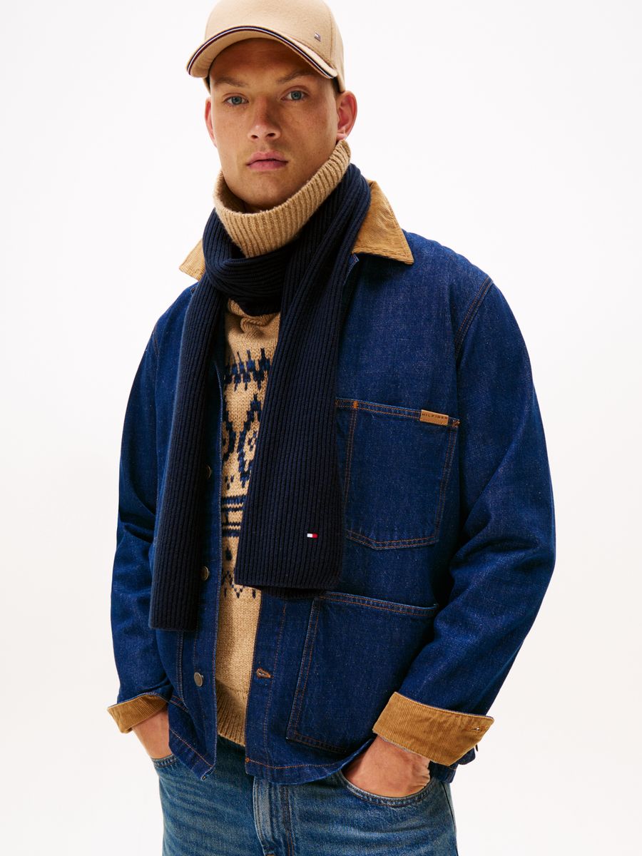 TH FLAG PIMA COTTON CASH SCARF