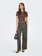 JDYGEGGO MIA LONG CHECK PANT JRS NO