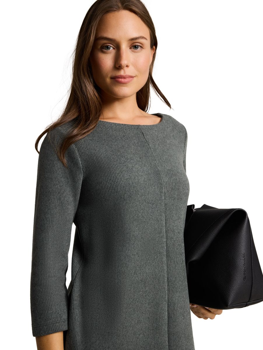 Cosy Kleid in Melange-Optik