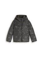 Puffer-Jacke mit Ufo-Print