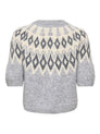 ONLREYKJA SS FAIR ISLE O-NECK CARDI KNT