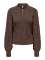 ONLBOUBLE LS O-NECK ZIP CARDIGAN KNT