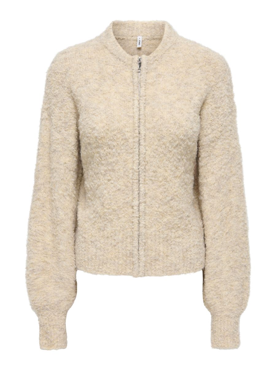 ONLBOUBLE LS O-NECK ZIP CARDIGAN KNT