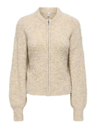 ONLBOUBLE LS O-NECK ZIP CARDIGAN KNT
