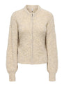 ONLBOUBLE LS O-NECK ZIP CARDIGAN KNT