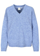 Fuzzy V-Neck Pullover