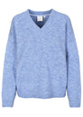 Fuzzy V-Neck Pullover
