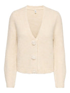ONLZAGGIE LS BUTTON V-NECK CARDI KNT