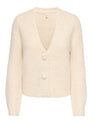 ONLZAGGIE LS BUTTON V-NECK CARDI KNT