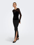 ONLSMOOTH L/S MESH MIX TOP BOX JRS