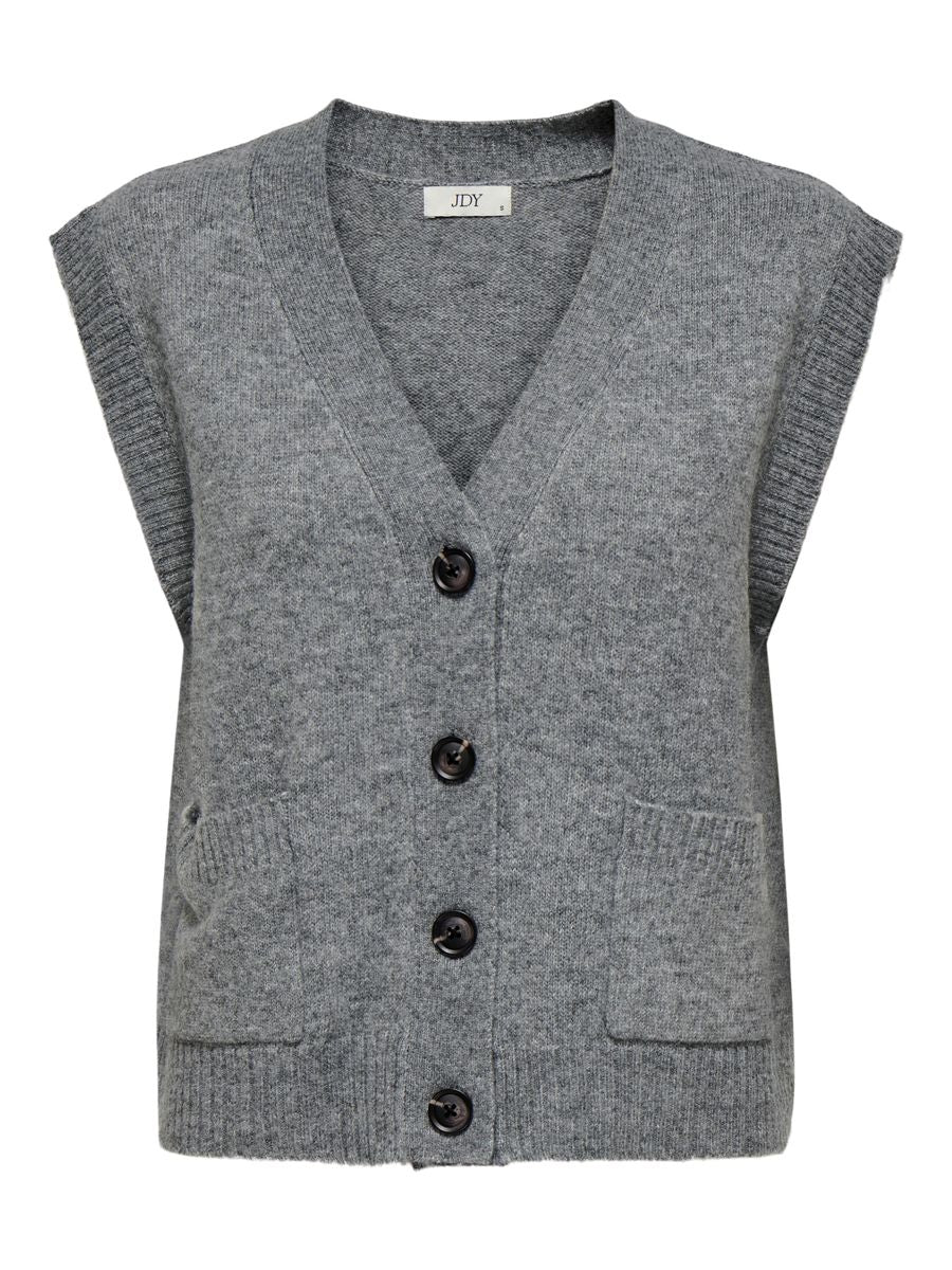 JDYSUPER S/L V-NECK VEST KNT NOOS
