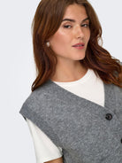 JDYSUPER S/L V-NECK VEST KNT NOOS