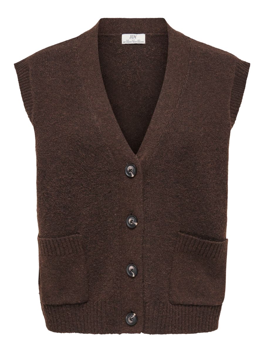 JDYSUPER S/L V-NECK VEST KNT NOOS