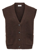 JDYSUPER S/L V-NECK VEST KNT NOOS