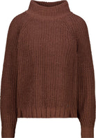 Strickpullover mit Stehkragen