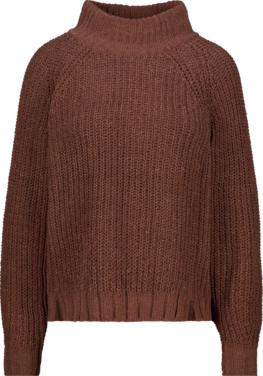 Strickpullover mit Stehkragen