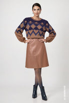 Strickpullover mit Jacquard Muster