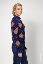 Strickjacke mit Rautenmuster