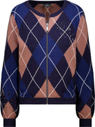 Strickjacke mit Rautenmuster