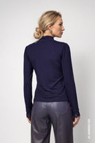 Rollkragenshirt mit Spitze