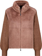 Strickjacke mit Kunstfell