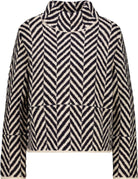Strickpullover mit Fischgratmuster