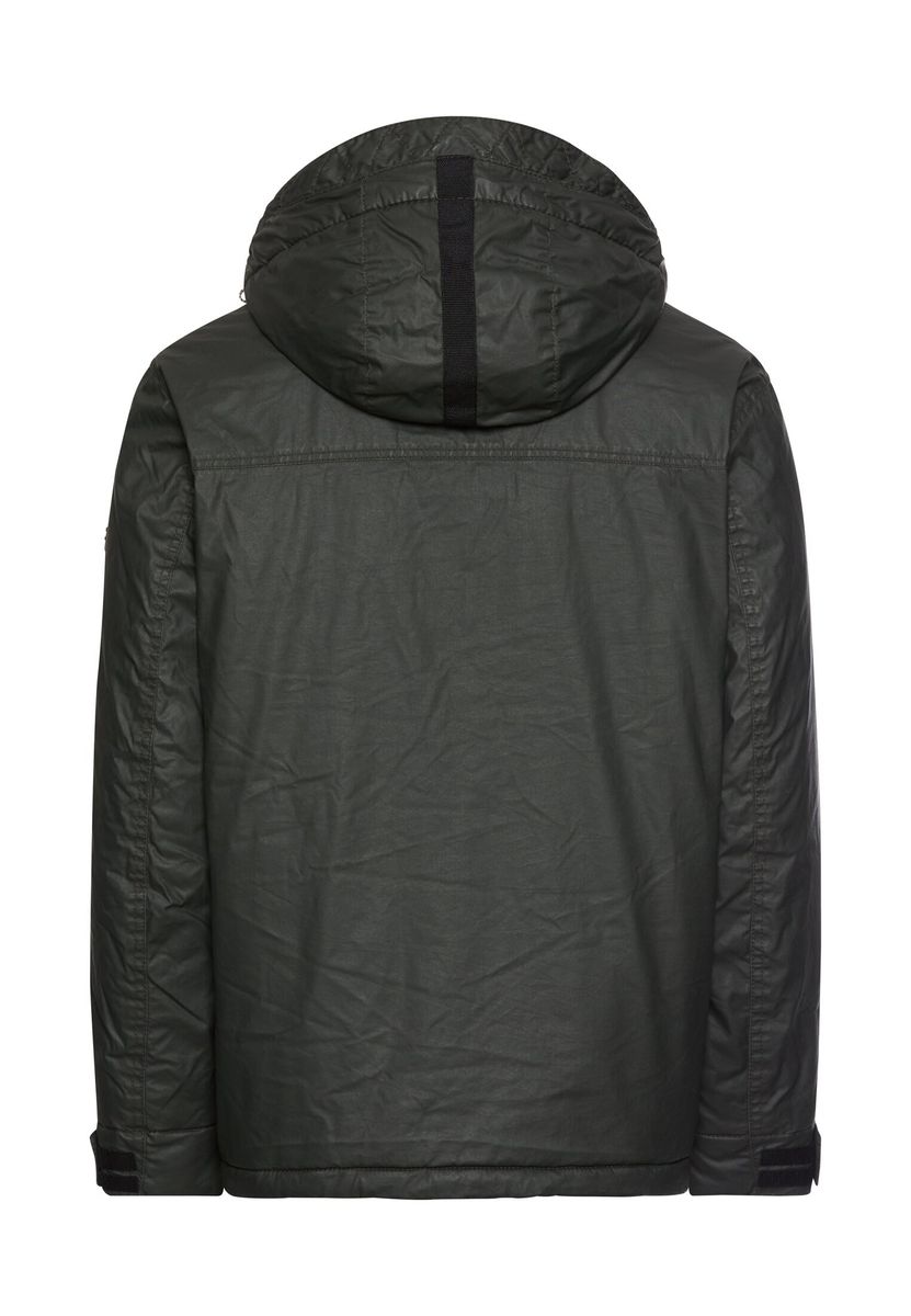 Multipocket Jacke aus gewachster Baumwolle