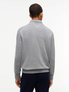 ESSENTIAL COTTON ZIP MOCK