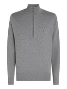 ESSENTIAL COTTON ZIP MOCK