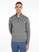ESSENTIAL COTTON ZIP MOCK