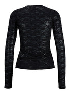 JXLUNA LS LACE SEQUIN TOP WVN