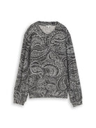 Cosy Langarmshirt mit Muster