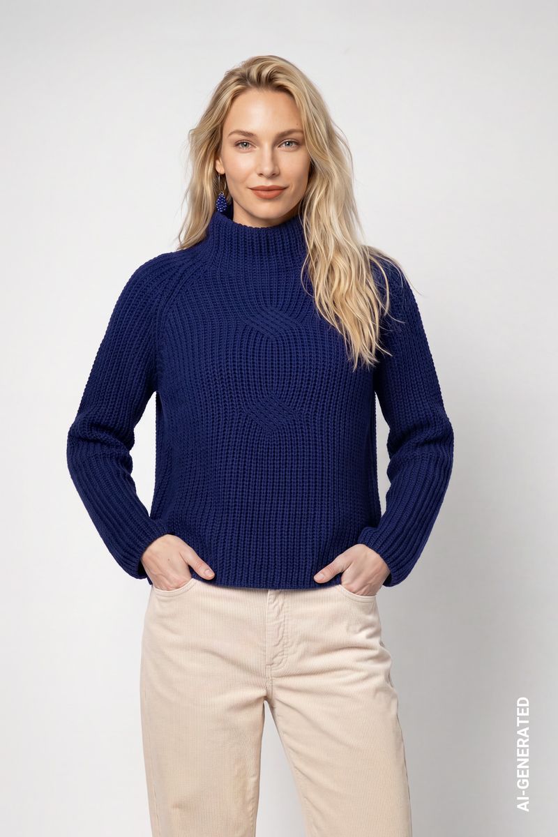 Strickpullover aus Chenillegarn