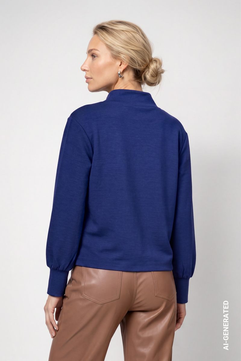 Sweatshirt mit Stehkragen