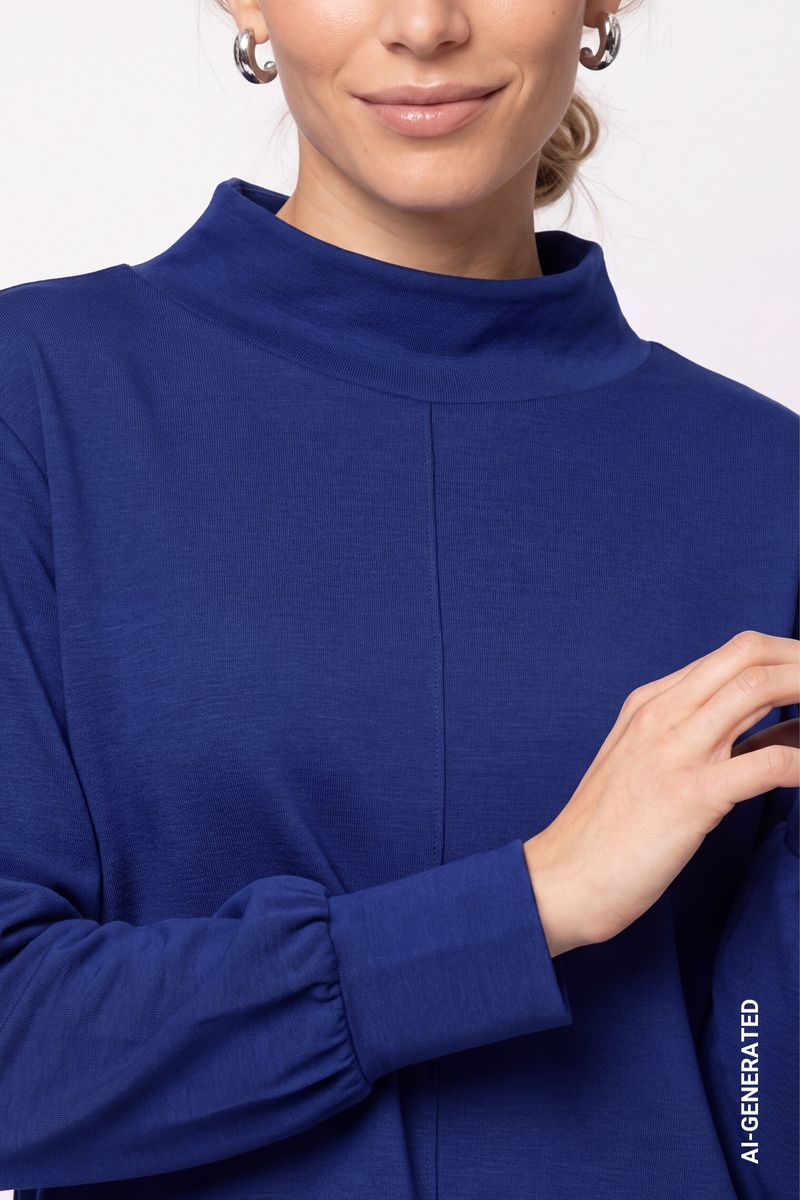 Sweatshirt mit Stehkragen